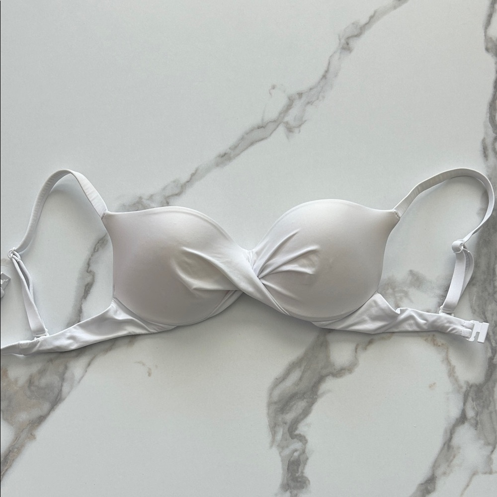 Chic White Bikini Top